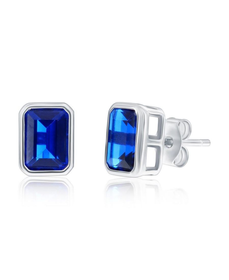 Серьги-гвоздики из стерлингового серебра, прямоугольные, с фианитами, с камнем-талисманом по знаку зодиака Simona, Sapphire
Серьги-гвоздики из стерлингового серебра, прямоугольные, с фианитами, с камнем-талисманом по знаку зодиака Simona, Sapphire