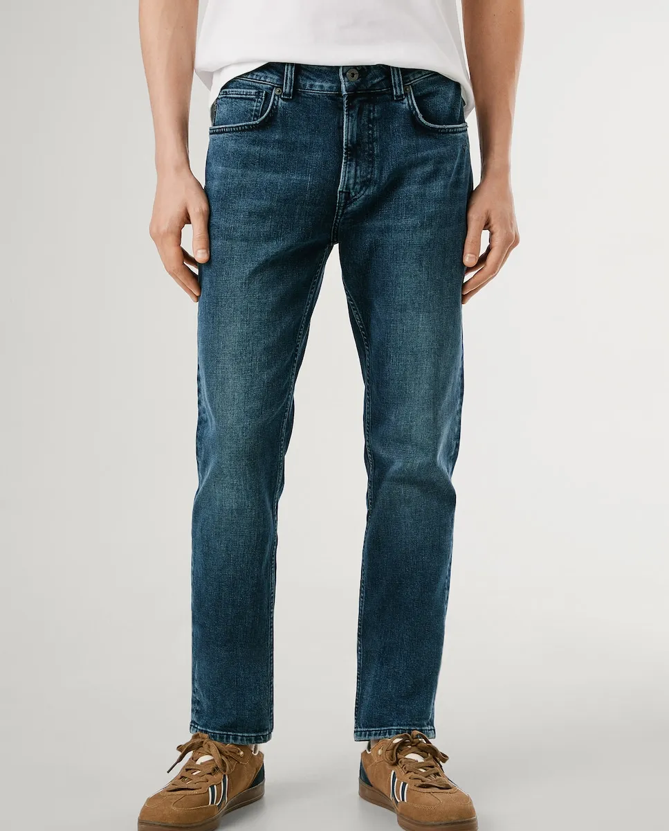 Мужские джинсы Stanley fit сужающиеся к низу из эластичной ткани Pepe Jeans, темно-синий
Мужские джинсы Stanley fit сужающиеся к низу из эластичной ткани Pepe Jeans, темно-синий