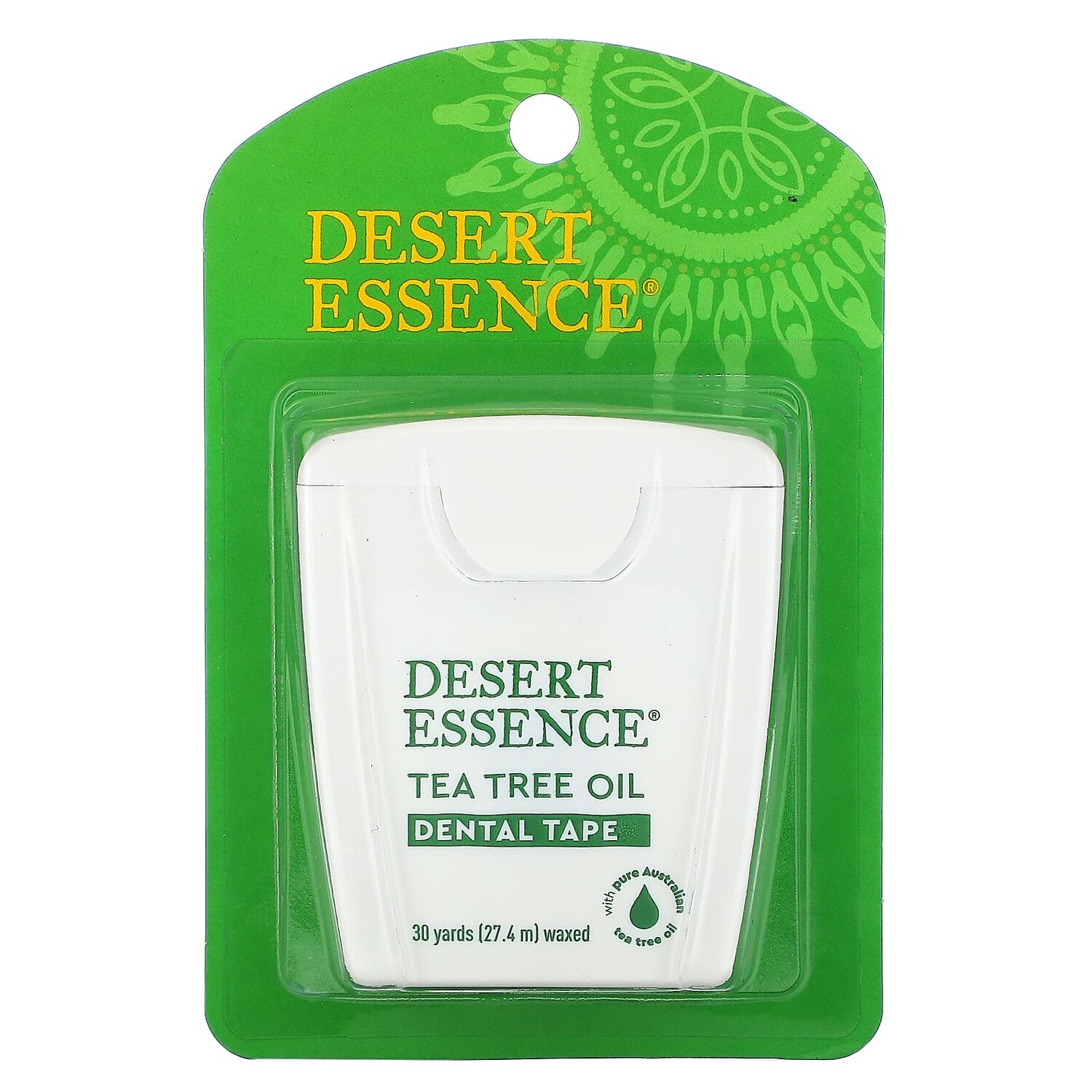 Desert Essence Зубная лента с маслом чайного дерева покрытая воском 30 ярдов (27,4 м)
Desert Essence Зубная лента с маслом чайного дерева покрытая воском 30 ярдов (27,4 м)
