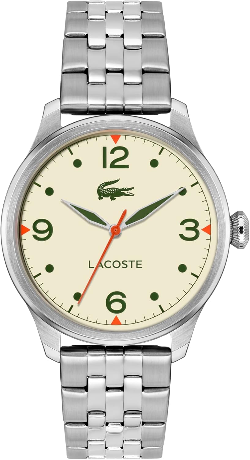 Мужские часы Lacoste Lisbon 3H Quartz, нержавеющая сталь, водонепроницаемость до 5ATM/50 метров - современный дизайн для него - 42 мм, Beige, Бежевый, Мужские часы Lacoste Lisbon 3H Quartz, нержавеющая сталь, водонепроницаемость до 5ATM/50 метров - соврем
Мужские часы Lacoste Lisbon 3H Quartz, нержавеющая сталь, водонепроницаемость до 5ATM/50 метров - современный дизайн для него - 42 мм, Beige, Бежевый, Мужские часы Lacoste Lisbon 3H Quartz, нержавеющая сталь, водонепроницаемость до 5ATM/50 метров - соврем