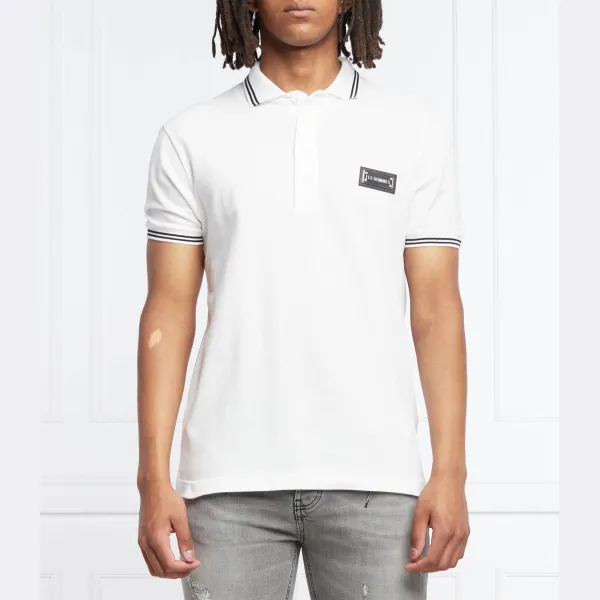 Рубашка-Поло прямого кроя досада Les Hommes, белый 
Рубашка-Поло прямого кроя досада Les Hommes, белый