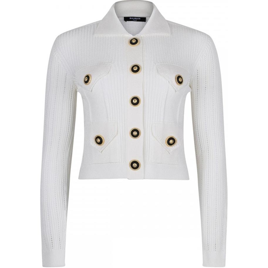 Рельефный кардиган BALMAIN, белый
Рельефный кардиган BALMAIN, белый