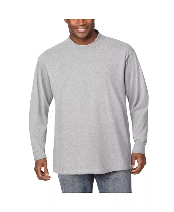 Мужская футболка с длинным рукавом и воротником-стойкой из хлопка KingSize, серый
Мужская футболка с длинным рукавом и воротником-стойкой из хлопка KingSize, серый