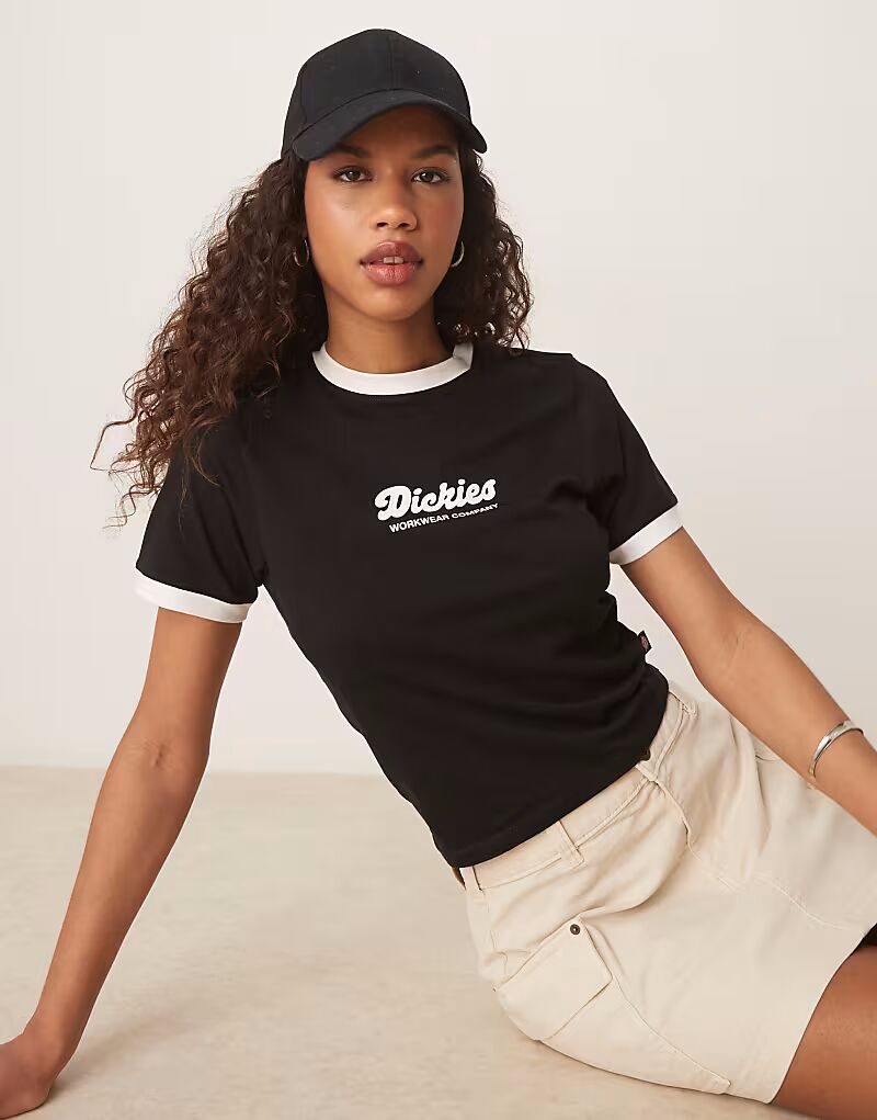 Футболка Dickies Lewistwon Ringer Baby черного цвета
Футболка Dickies Lewistwon Ringer Baby черного цвета