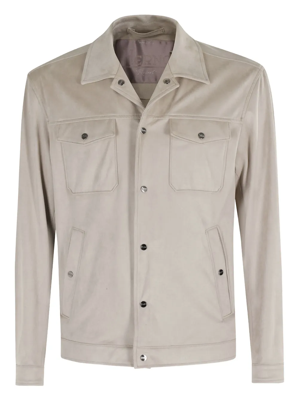 Куртка-рубашка с накладными карманами Herno, нейтральный
Куртка-рубашка с накладными карманами Herno, нейтральный