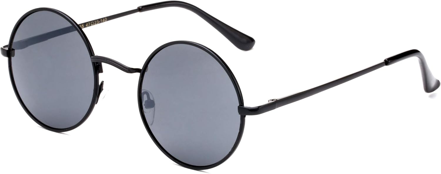 Ретро круглые маленькие солнцезащитные очки 48 мм в винтажном стиле хиппи, круглые очки Polaroid для вождения, поляризованные очки в стиле стимпанк Newbee Fashion, Black / Smoke
Ретро круглые маленькие солнцезащитные очки 48 мм в винтажном стиле хиппи, круглые очки Polaroid для вождения, поляризованные очки в стиле стимпанк Newbee Fashion, Black / Smoke