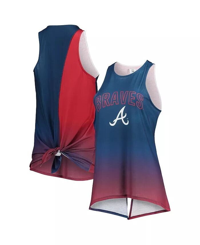 Женская темно-синяя майка Atlanta Braves с градиентом и завязками на спине-борцовке Foco
Женская темно-синяя майка Atlanta Braves с градиентом и завязками на спине-борцовке Foco