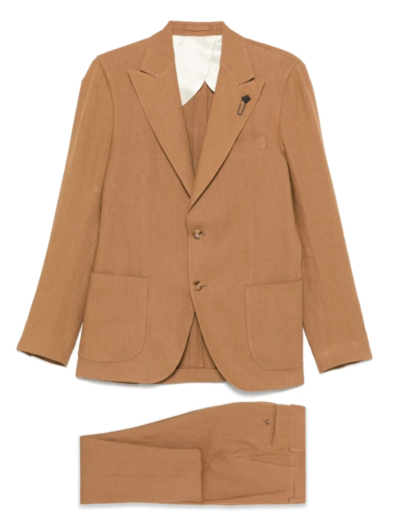 Костюм с брошью Lardini, коричневый
Костюм с брошью Lardini, коричневый