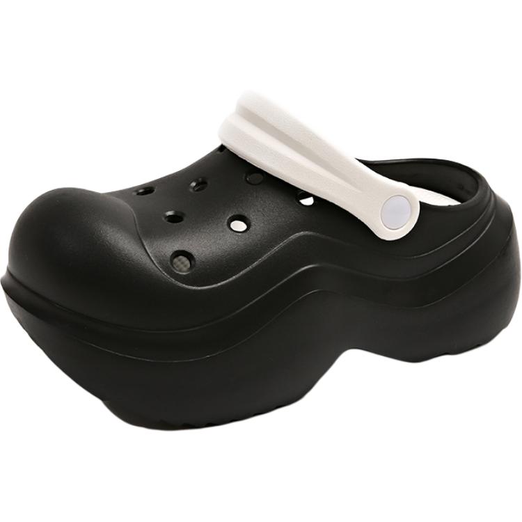 Сандалии детские, износостойкие, противоскользящие, подростковые Wooden Rabbit, черный/белый 
Сандалии детские, износостойкие, противоскользящие, подростковые Wooden Rabbit, черный/белый