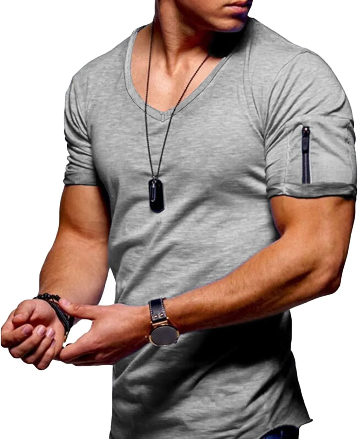 Мужская футболка JEsilunmaMY Slim Fit с коротким рукавом для фитнеса
Мужская футболка JEsilunmaMY Slim Fit с коротким рукавом для фитнеса