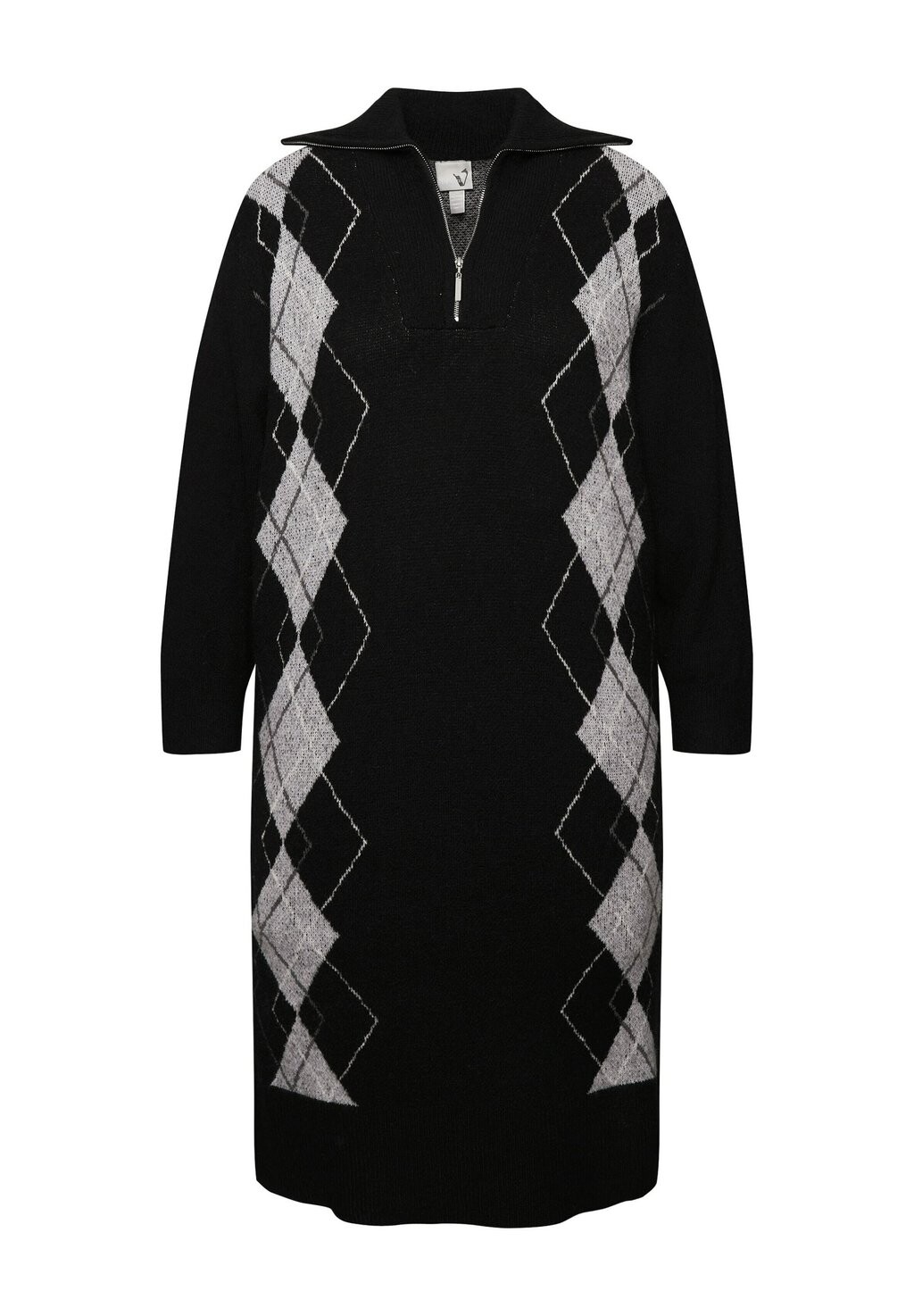 Платье-джемпер ARGYLE Ulla Popken, черный
Платье-джемпер ARGYLE Ulla Popken, черный