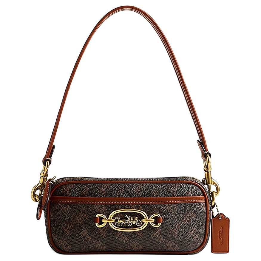 Сумка через плечо из холста с кожаными деталями женская трюфель полированный янтарь COACH
Сумка через плечо из холста с кожаными деталями женская трюфель полированный янтарь COACH