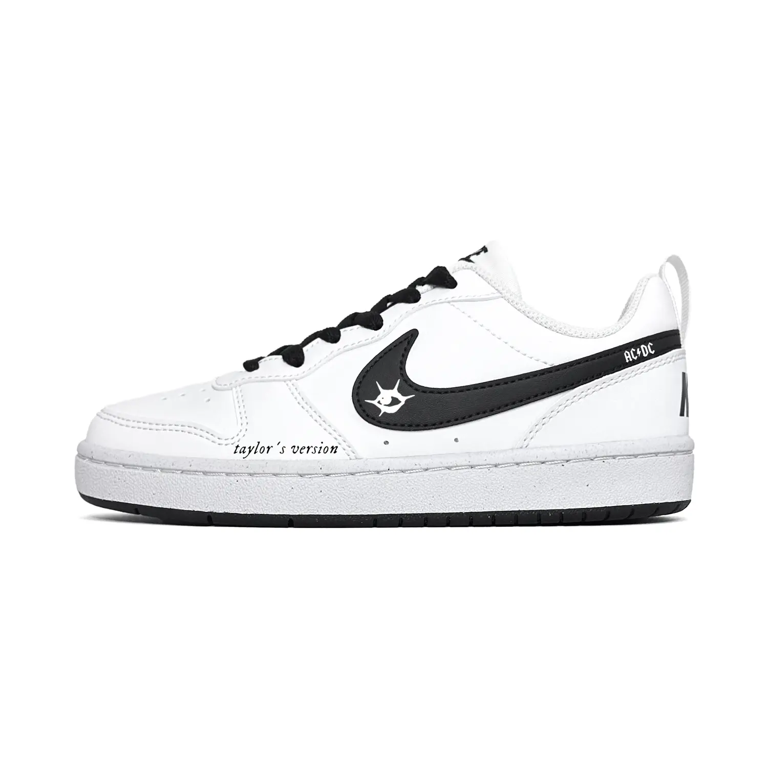 Nike Детские износостойкие низкие скейтбордистские кроссовки Court Borough, черные и белые, для подростков
Nike Детские износостойкие низкие скейтбордистские кроссовки Court Borough, черные и белые, для подростков