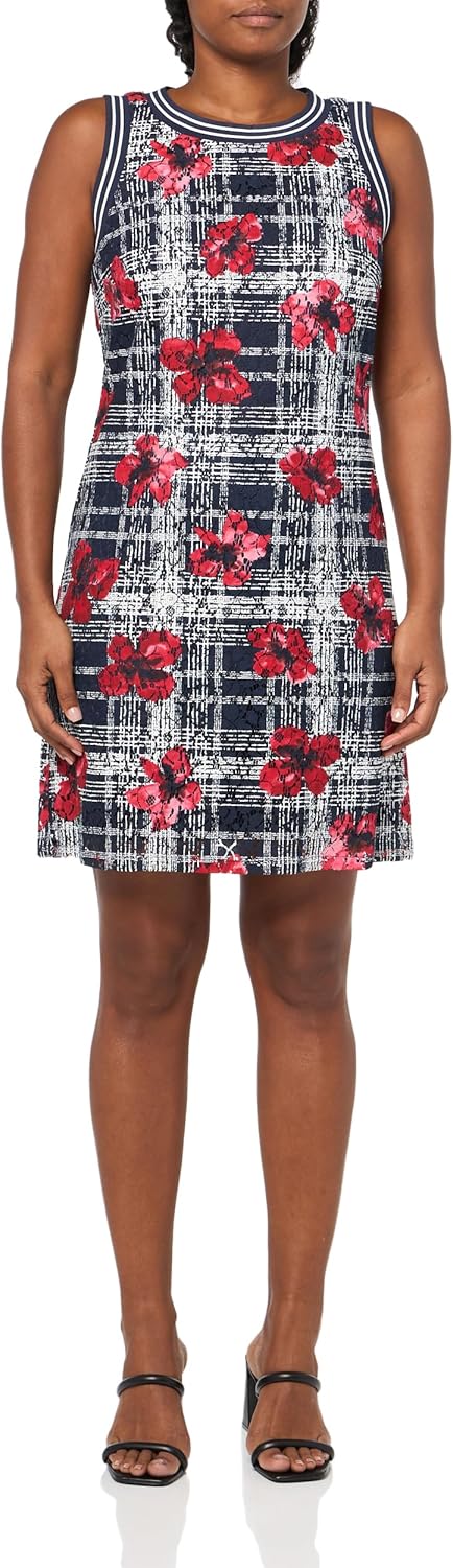 Женское кружевное спортивное платье без рукавов с цветочным принтом от Tommy Hilfiger, Sky Captain/Scarlet/Ivory
Женское кружевное спортивное платье без рукавов с цветочным принтом от Tommy Hilfiger, Sky Captain/Scarlet/Ivory