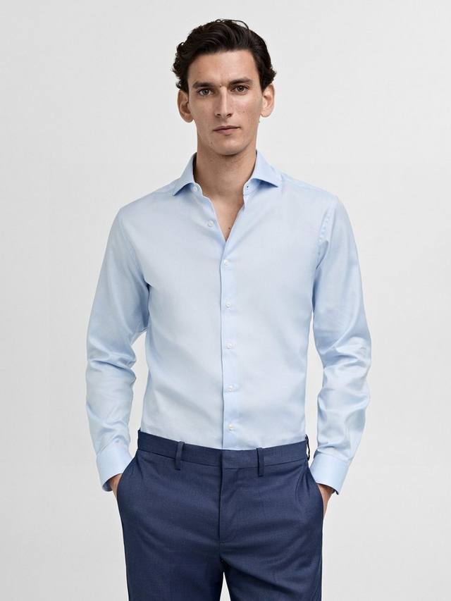 Хлопковая рубашка Emporda Slim Fit Mango, Pastel Blue
Хлопковая рубашка Emporda Slim Fit Mango, Pastel Blue