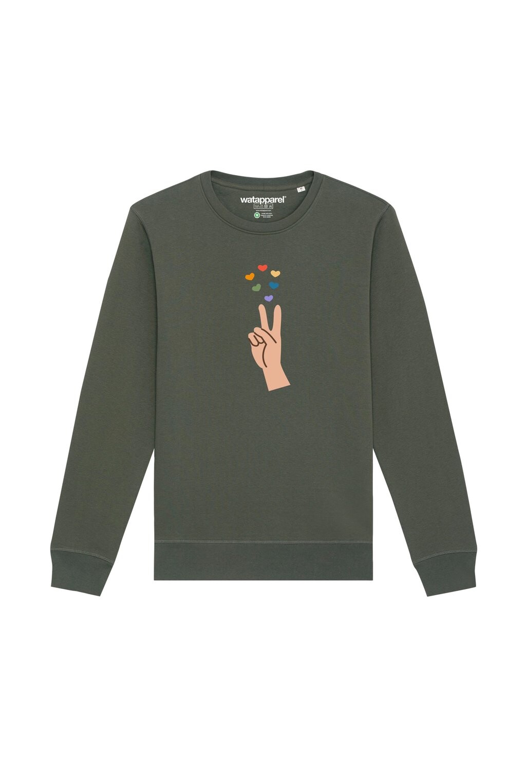 Толстовка LOVE watapparel, хаки
Толстовка LOVE watapparel, хаки