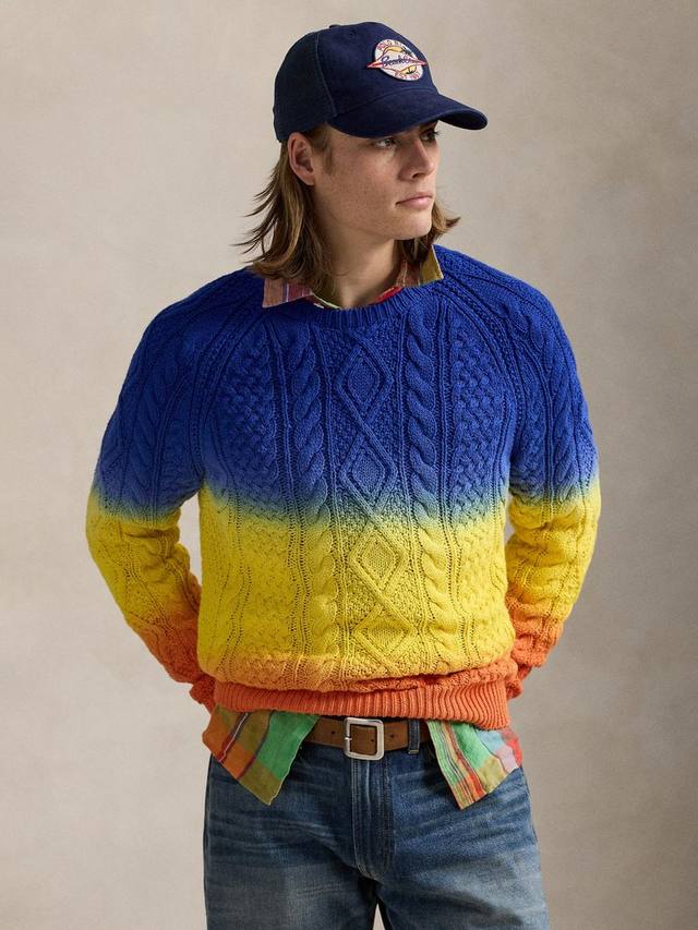 Поло из хлопка с кабельной вязкой и эффектом омбре Ralph Lauren, Dip Dye Multi
Поло из хлопка с кабельной вязкой и эффектом омбре Ralph Lauren, Dip Dye Multi