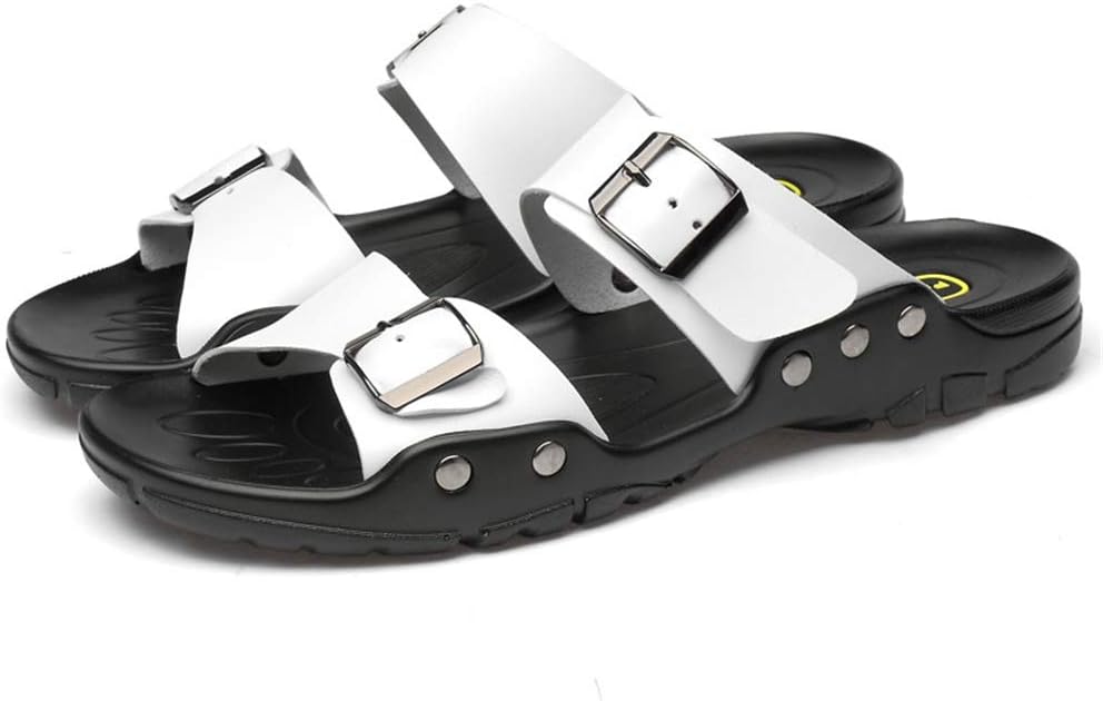 Мужские летние повседневные кожаные сандалии с открытым носком, деловые, дышащие, противоскользящие, износостойкие, прочные пляжные шлепанцы Asifn, белый
Мужские летние повседневные кожаные сандалии с открытым носком, деловые, дышащие, противоскользящие, износостойкие, прочные пляжные шлепанцы Asifn, белый