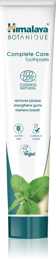 Зубная паста Botanique Complete Care с мятой для комплексной защиты зубов Himalaya Herbals, 75 мл
Зубная паста Botanique Complete Care с мятой для комплексной защиты зубов Himalaya Herbals, 75 мл