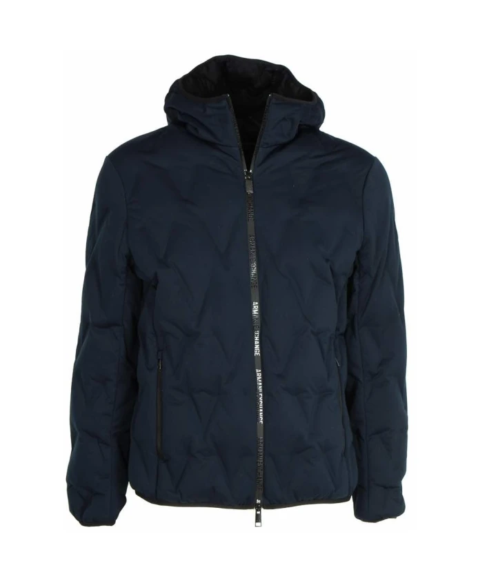 Короткая синяя стеганая куртка с капюшоном Armani Exchange, синий
Короткая синяя стеганая куртка с капюшоном Armani Exchange, синий