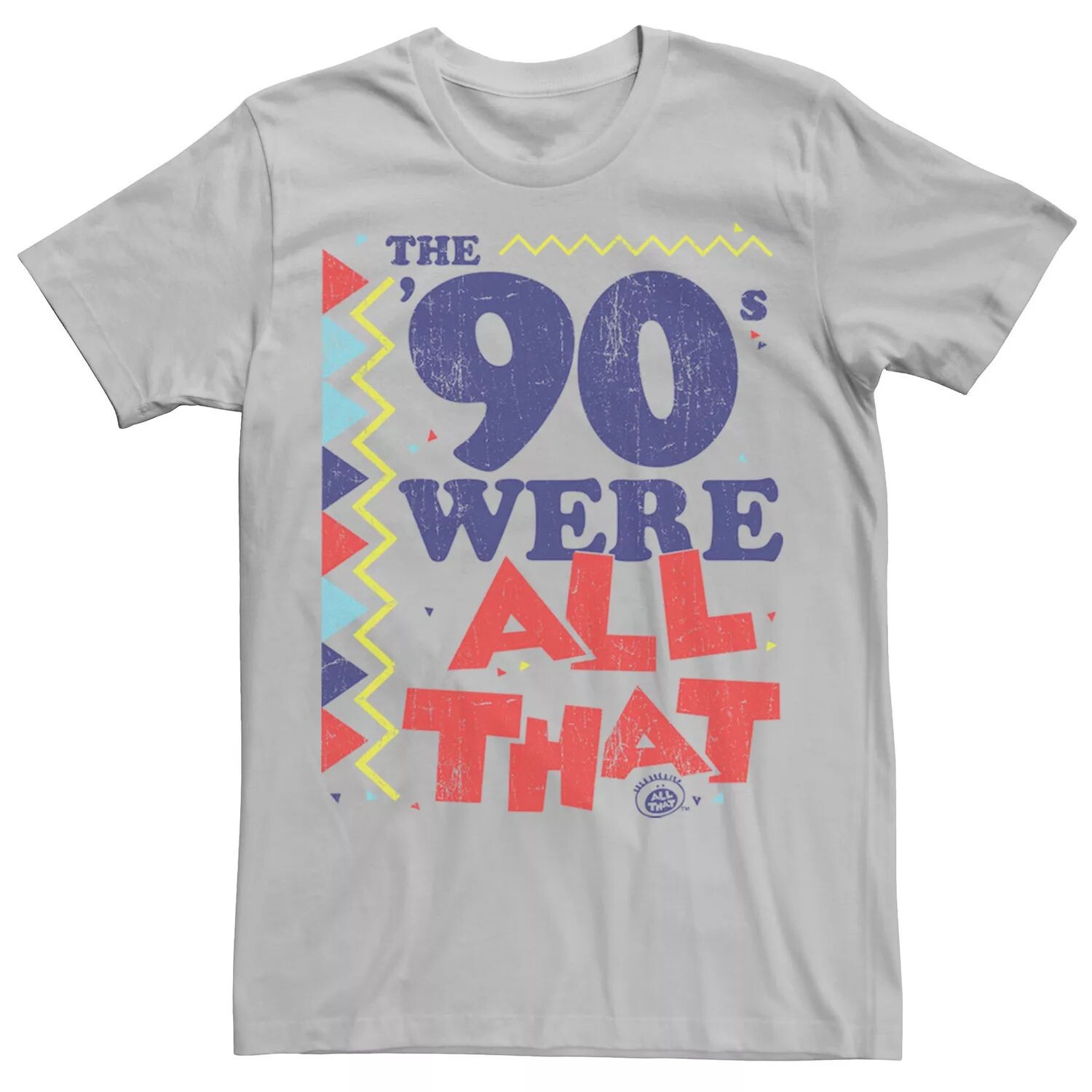 Мужская футболка с рисунком в стиле ретро All That The Nineties Were Nickelodeon, серебристый
Мужская футболка с рисунком в стиле ретро All That The Nineties Were Nickelodeon, серебристый