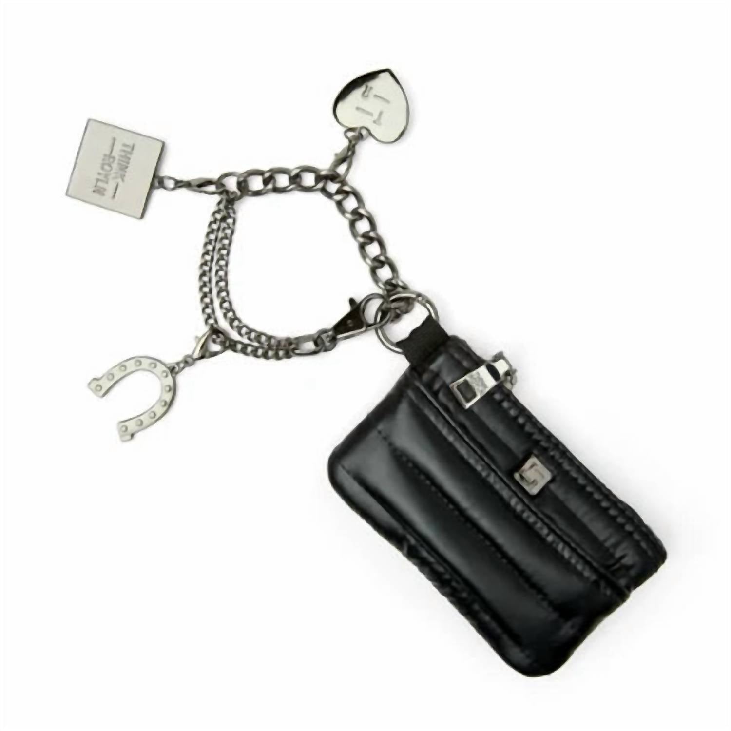 THINK ROYLN Женская мини-поясная сумка с талисманом, черная
THINK ROYLN Женская мини-поясная сумка с талисманом, черная