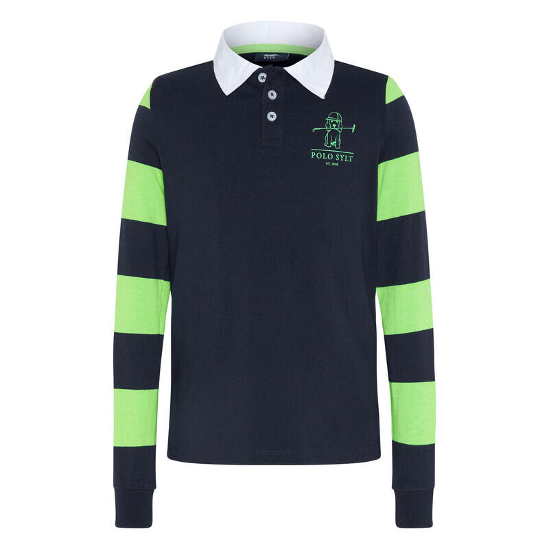 Рубашка с длинными рукавами в стиле поло и полосатыми рукавами POLO SYLT, цвет blau
Рубашка с длинными рукавами в стиле поло и полосатыми рукавами POLO SYLT, цвет blau