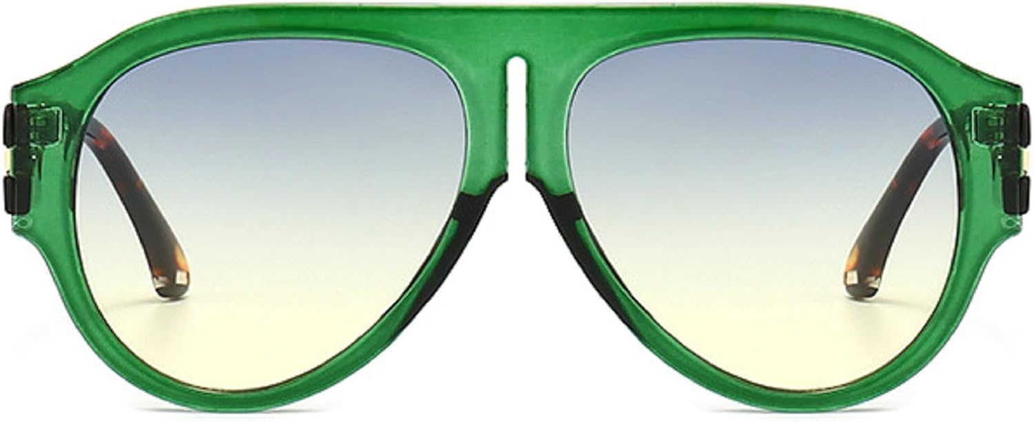 Большие солнцезащитные очки-пилот для женщин, модные, роскошные, в крупной оправе, цельные, с градиентным переходом цвета, ретро, классические, с плотной оправой mincl, Green
Большие солнцезащитные очки-пилот для женщин, модные, роскошные, в крупной оправе, цельные, с градиентным переходом цвета, ретро, классические, с плотной оправой mincl, Green