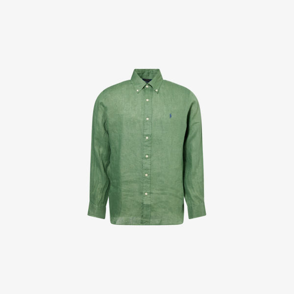 Рубашка Polo Ralph Lauren из льна с вышивкой и пуговицами, зеленый
Рубашка Polo Ralph Lauren из льна с вышивкой и пуговицами, зеленый