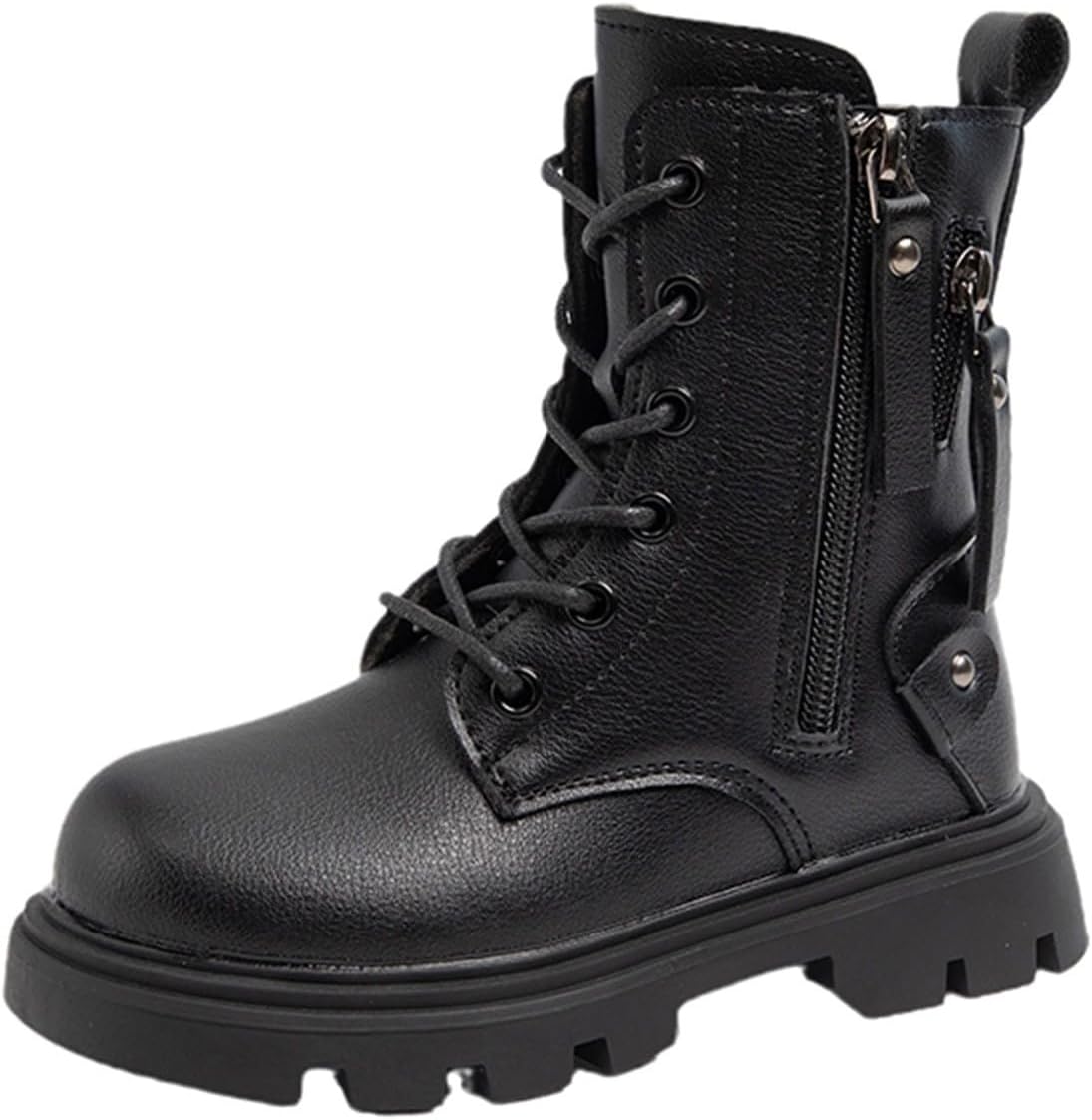 Детские ботинки на шнуровке с боковой молнией, замшевые, однотонные, с нескользящей подошвой, квадратный носок, для осени и зимы, теплые, мягкая рифленая подошва, для детей 2-12 лет Generic, #13 Black
Детские ботинки на шнуровке с боковой молнией, замшевые, однотонные, с нескользящей подошвой, квадратный носок, для осени и зимы, теплые, мягкая рифленая подошва, для детей 2-12 лет Generic, #13 Black