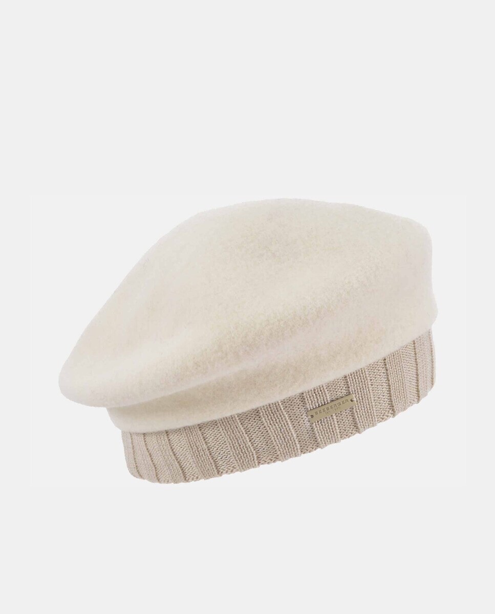 Шерстяной берет цвета экрю Seeberger
Шерстяной берет цвета экрю Seeberger