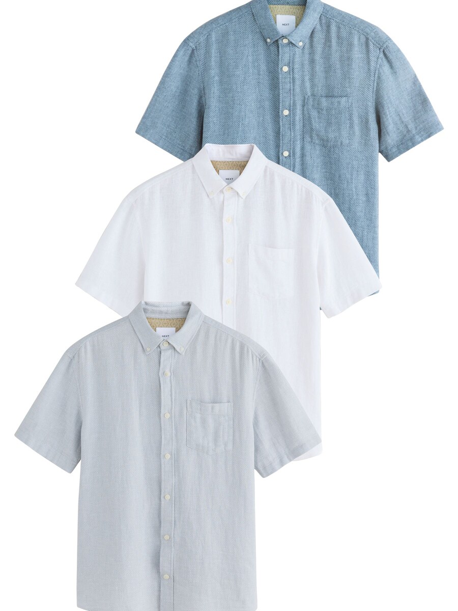 Рубашка на пуговицах классического кроя Next, разноцветный
Рубашка на пуговицах классического кроя Next, разноцветный