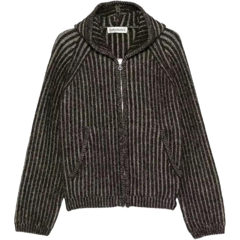 Полосатый вязаный худи OUR LEGACY, коричневый
Полосатый вязаный худи OUR LEGACY, коричневый