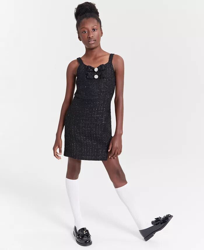 Джемпер-бантик из люрекса и букле для больших девочек Rare Editions, черный
Джемпер-бантик из люрекса и букле для больших девочек Rare Editions, черный