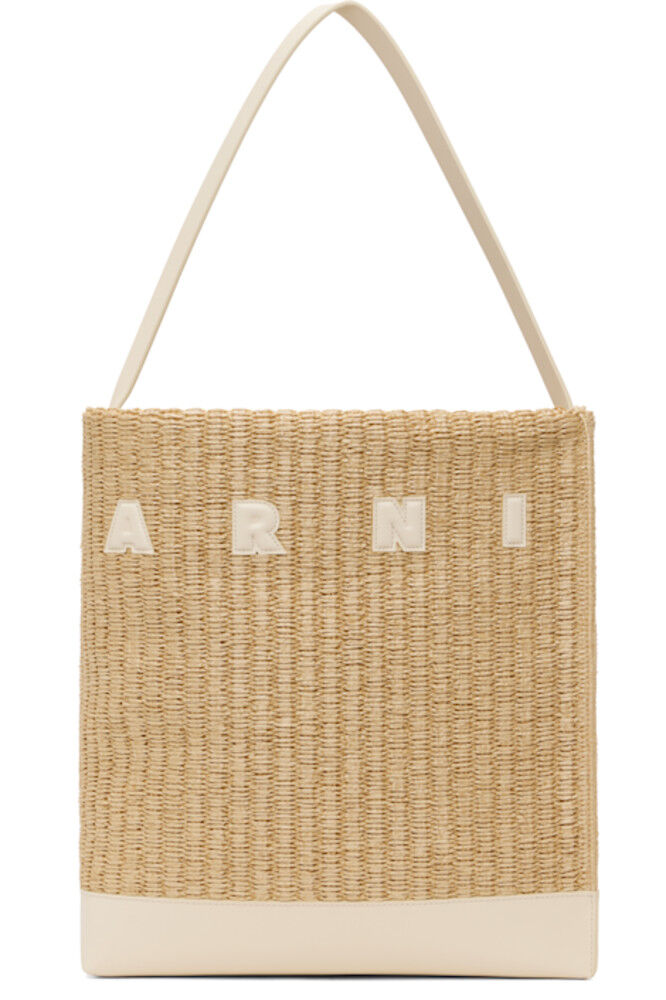 Сумка-тоут Museo Medium бежевого и кремового цвета с эффектом рафии Marni
Сумка-тоут Museo Medium бежевого и кремового цвета с эффектом рафии Marni