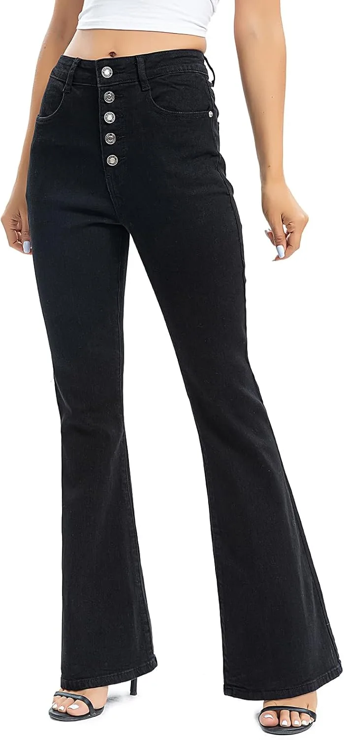 Женские джинсы-клеш High Waist Bootcut Stretchy Denim Bell Bottom черные Mityblue
Женские джинсы-клеш High Waist Bootcut Stretchy Denim Bell Bottom черные Mityblue