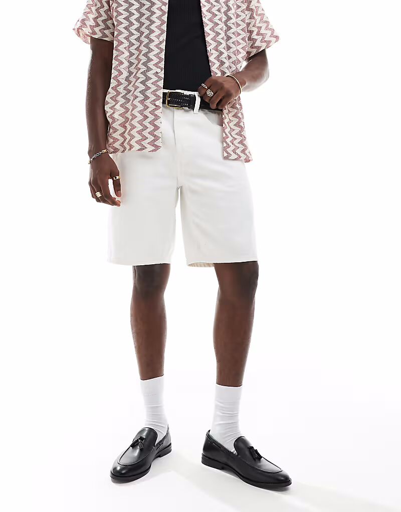 Шорты из денима прямого кроя ONLY & SONS Edge белого цвета
Шорты из денима прямого кроя ONLY & SONS Edge белого цвета