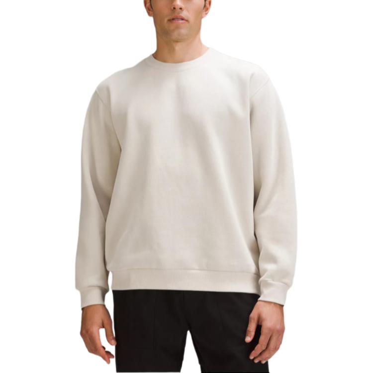 Тяжелый флисовый свитшот Lululemon, бежевый/белый
Тяжелый флисовый свитшот Lululemon, бежевый/белый