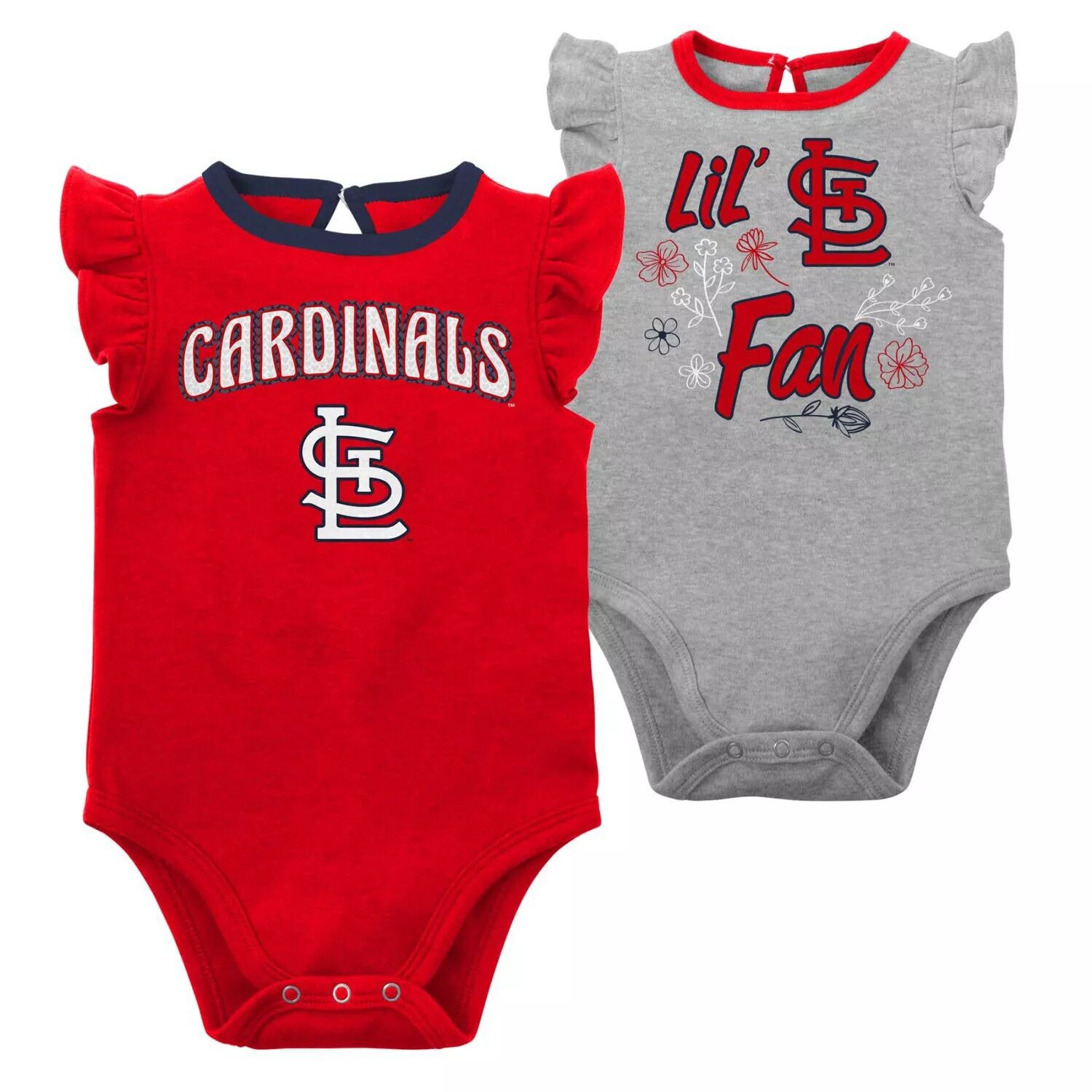 Комплект из двух боди Infant Red/Heather Grey St. Louis Cardinals Little Fan Outerstuff
Комплект из двух боди Infant Red/Heather Grey St. Louis Cardinals Little Fan Outerstuff