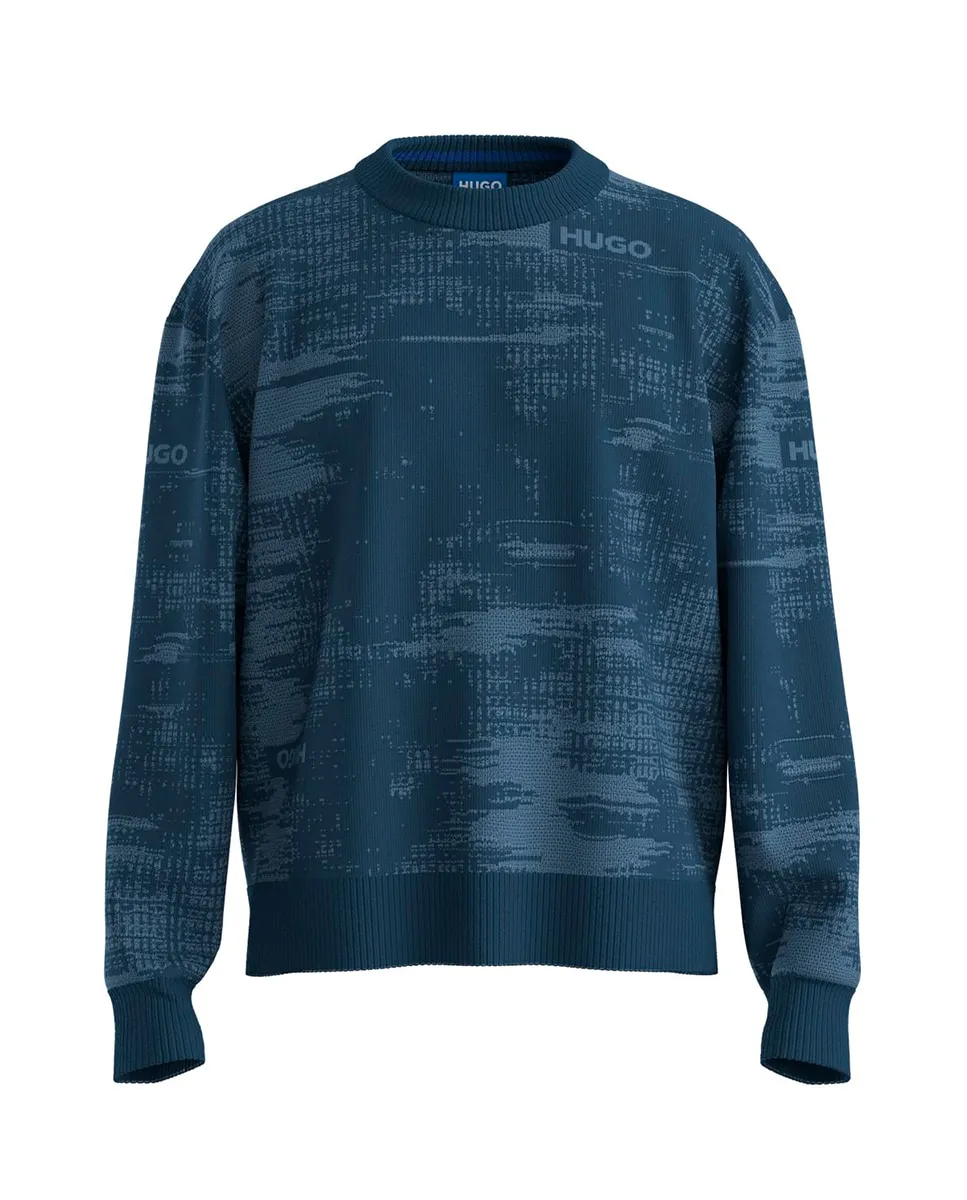 Мужской свитер с длинным рукавом Hugo, синий
Мужской свитер с длинным рукавом Hugo, синий