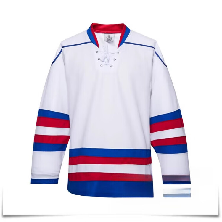 He Jiagong Новая хоккейная форма 2024, тренировочный костюм для хоккея, белый с красными и синими полосами, XXL
He Jiagong Новая хоккейная форма 2024, тренировочный костюм для хоккея, белый с красными и синими полосами, XXL