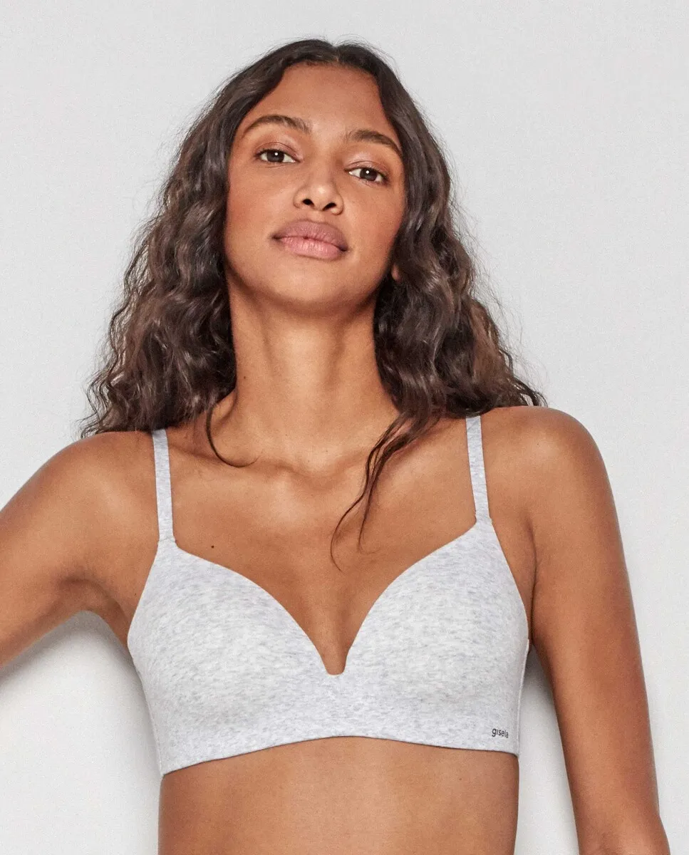 Бюстгальтер без косточек из эко-хлопковой ткани Gisela, серый
Бюстгальтер без косточек из эко-хлопковой ткани Gisela, серый