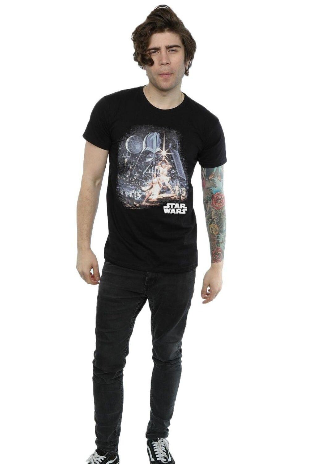 Футболка «Ретро-монтаж» Star Wars, черный
Футболка «Ретро-монтаж» Star Wars, черный