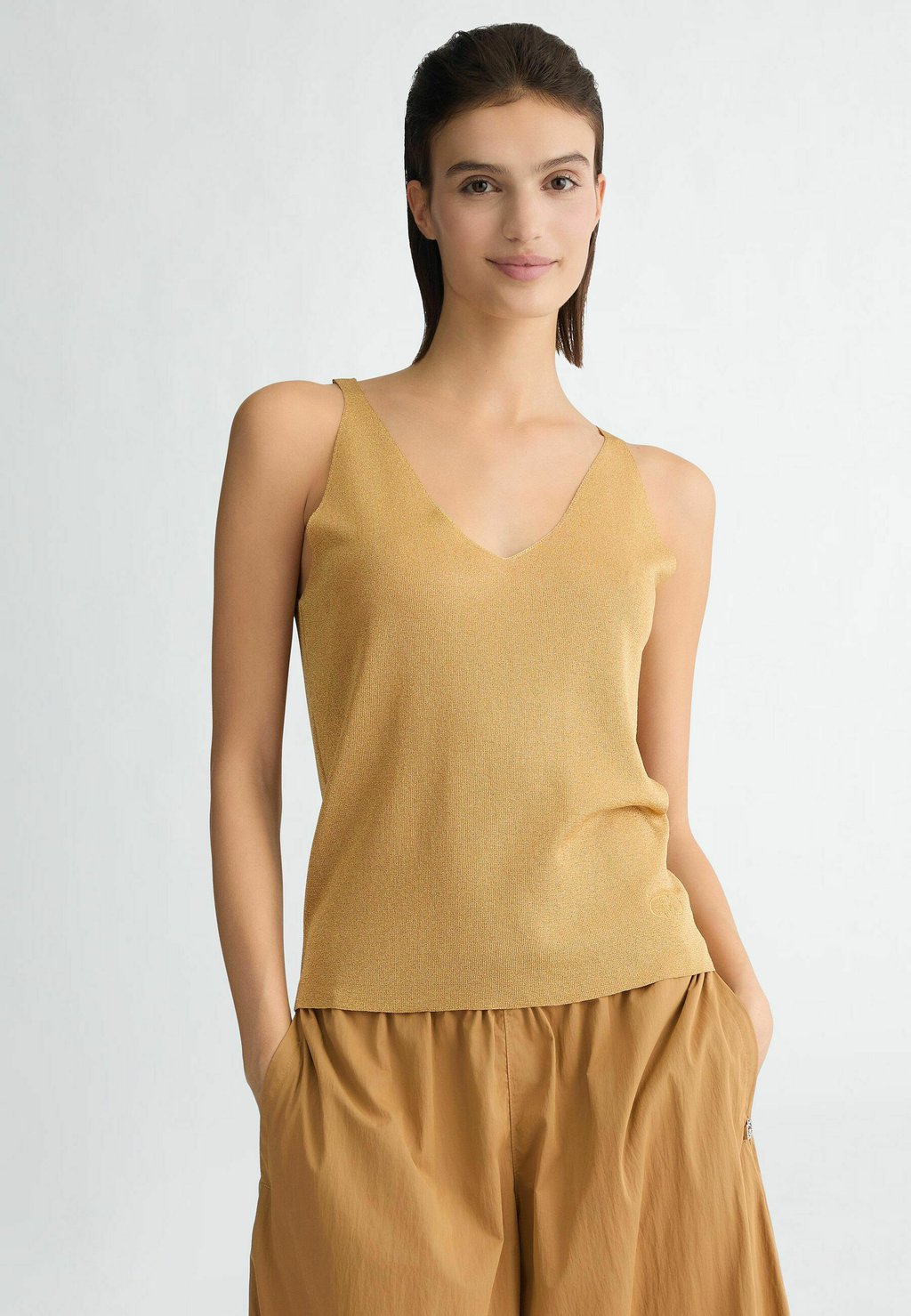 Топ LIU JO, охра 
Топ LIU JO, охра