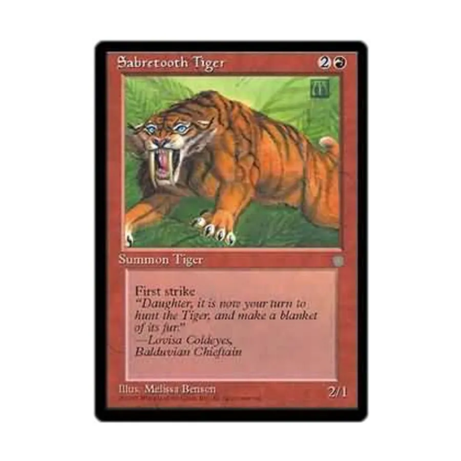 CCG Саблезубый тигр (клавиша C), MTG - Ice Age
CCG Саблезубый тигр (клавиша C), MTG - Ice Age