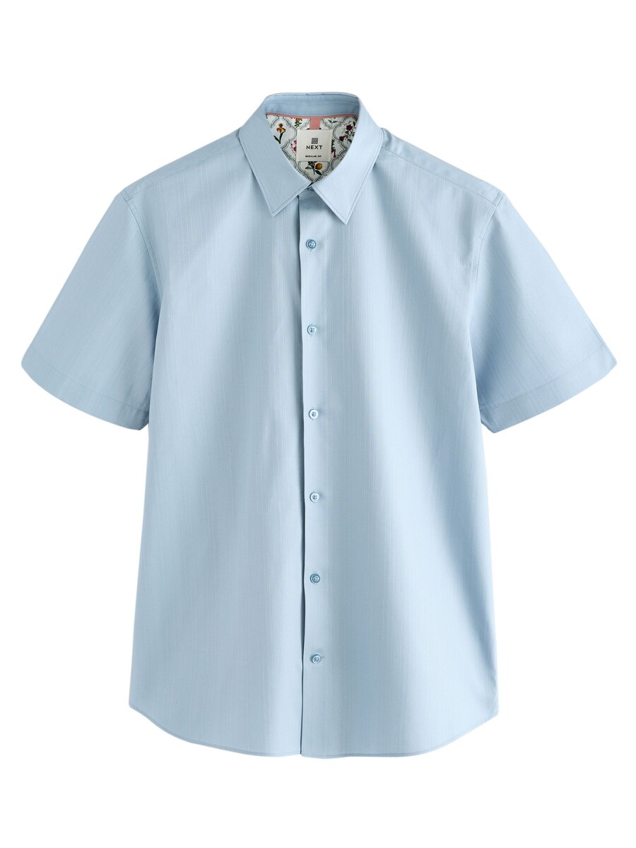 Рубашка на пуговицах классического кроя Next, светло-синий
Рубашка на пуговицах классического кроя Next, светло-синий