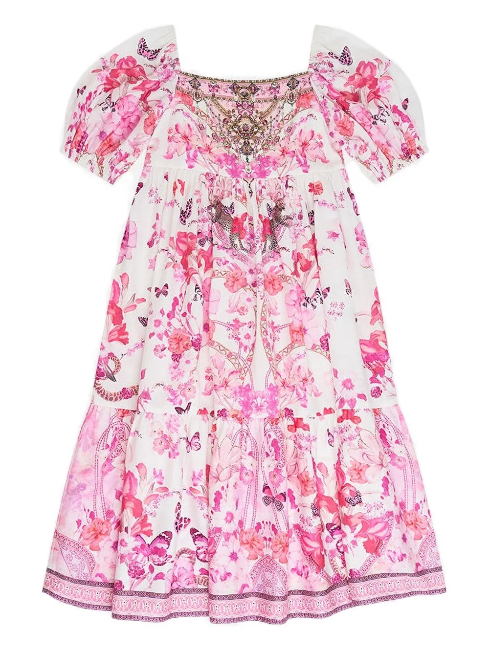 Многоярусное платье с рукавами-буфами Camilla Kids, розовый
Многоярусное платье с рукавами-буфами Camilla Kids, розовый