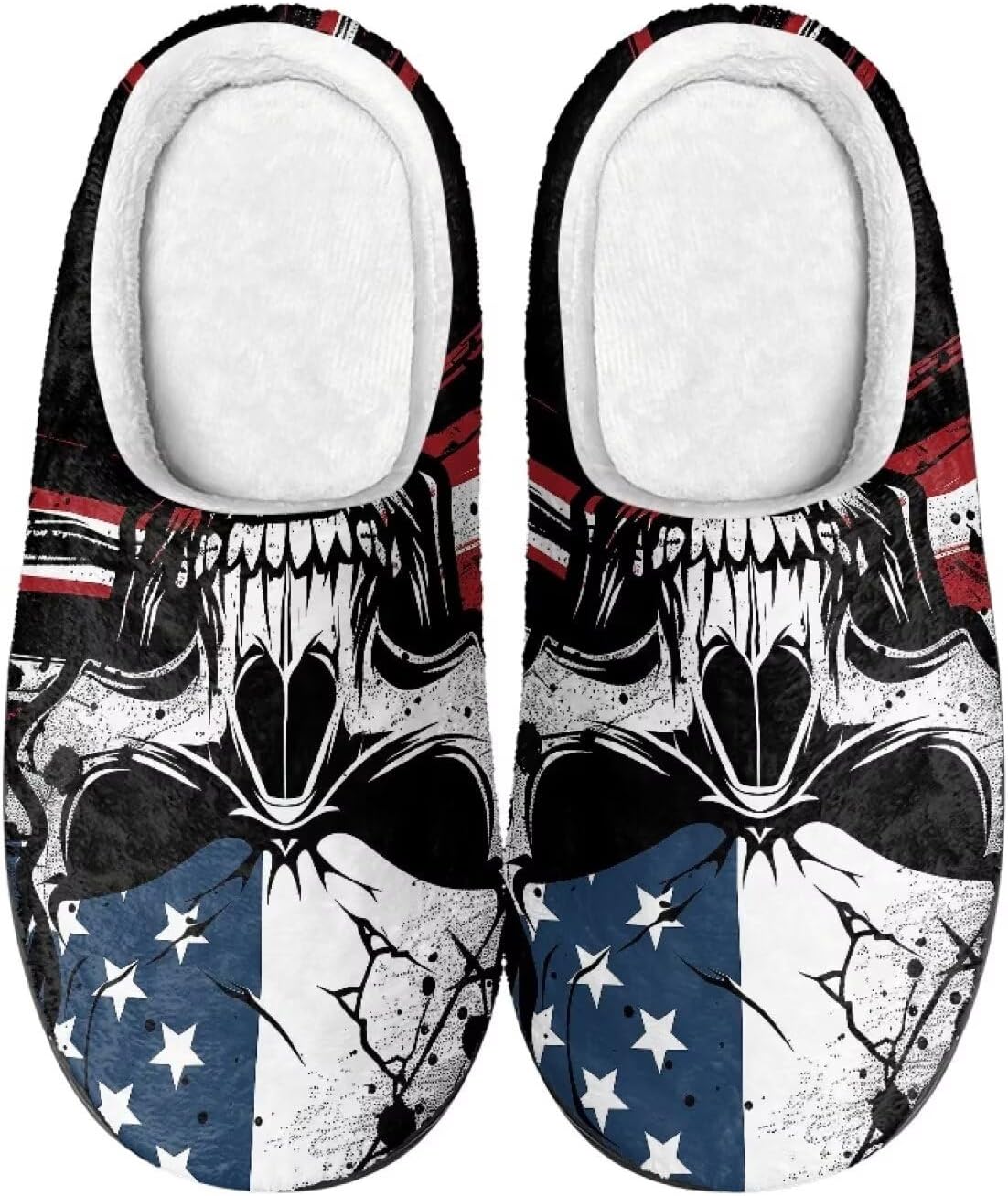 Милые мультяшные фланелевые тапочки Howilath унисекс, теплые и дышащие хлопковые тапочки с противоскользящей подошвой, American Flag Skull
Милые мультяшные фланелевые тапочки Howilath унисекс, теплые и дышащие хлопковые тапочки с противоскользящей подошвой, American Flag Skull