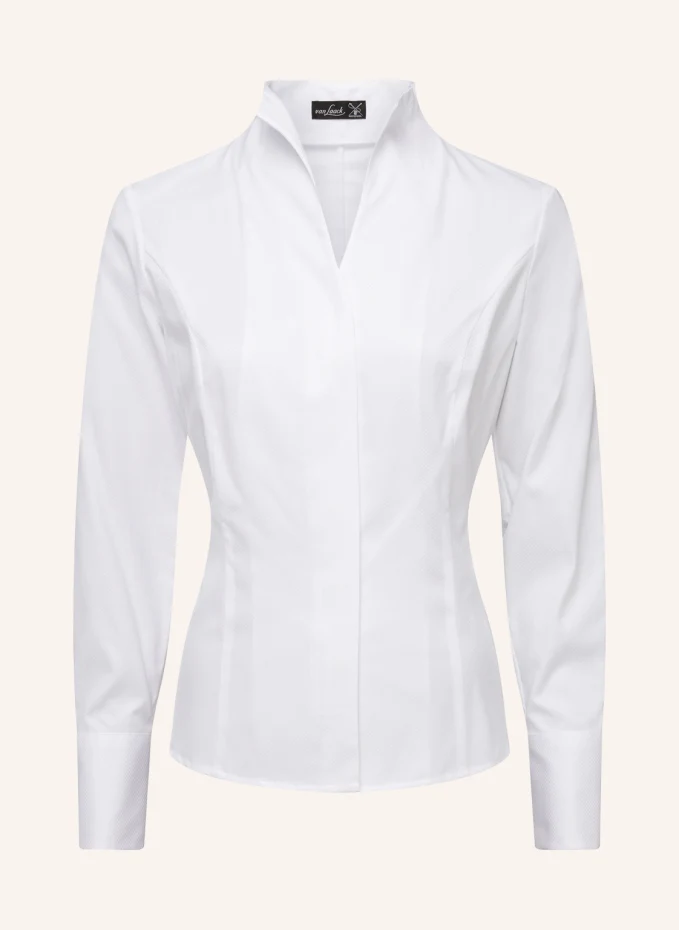 Блузка современного кроя, длинные рукава, воротник-кубок Van Laack, белый
Блузка современного кроя, длинные рукава, воротник-кубок Van Laack, белый