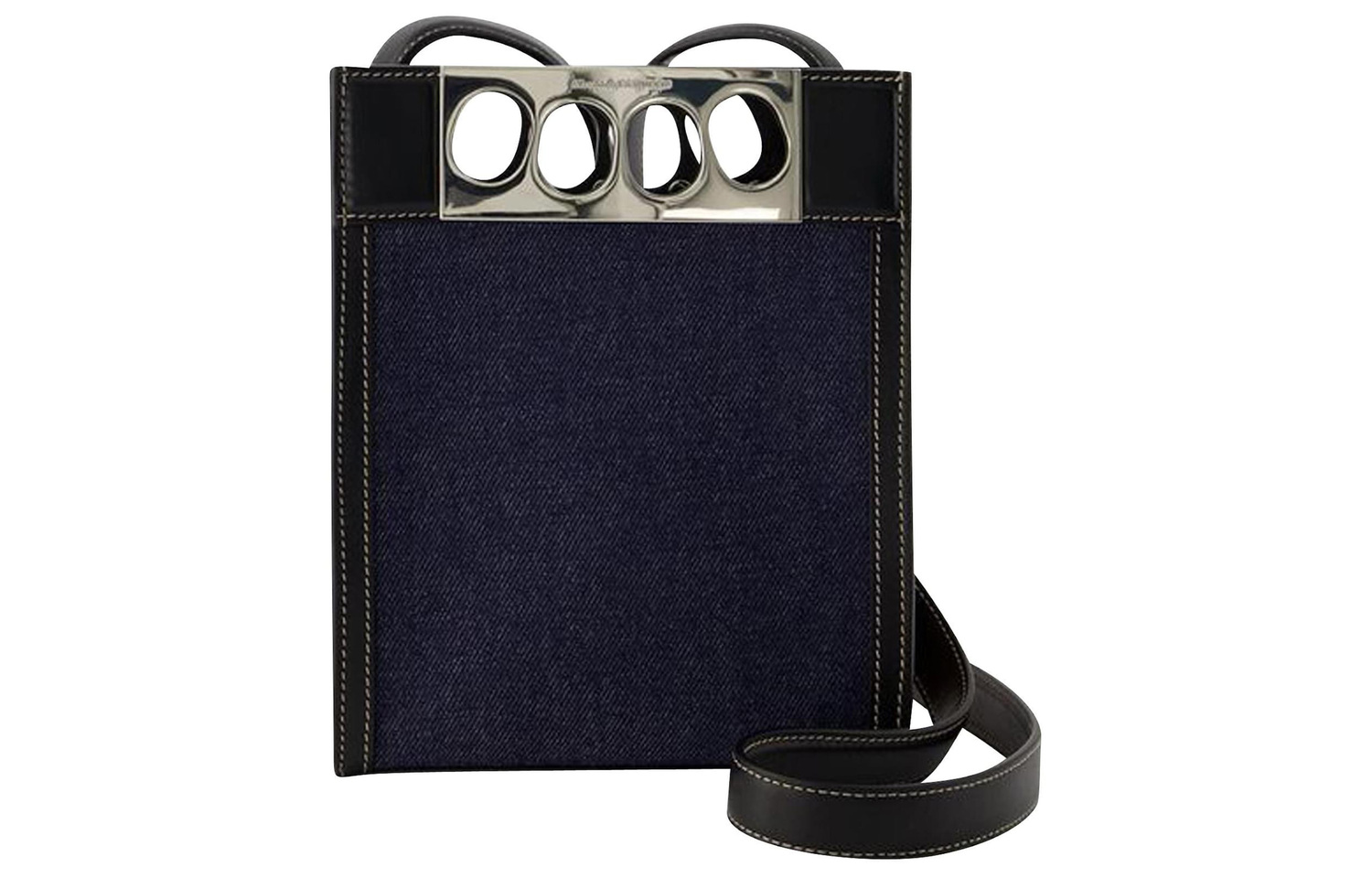 Alexander McQueen Джинсовая сумка тоут с кожаной отделкой
Alexander McQueen Джинсовая сумка тоут с кожаной отделкой